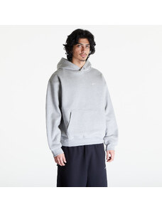 Nike Solo Swoosh Fleece Thermal Pullover Hoodie Dk Grey Heather/ White