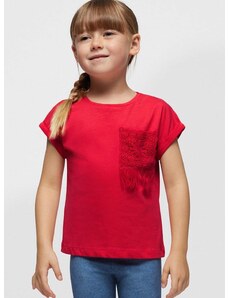 Otroška kratka majica Mayoral vijolična barva
