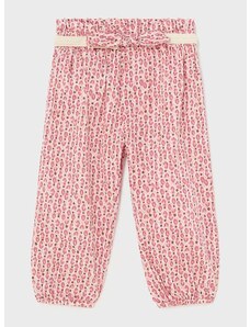 Otroške bombažne hlače Mayoral roza barva