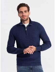 Ombre Clothing Eleganten moški pulover v granat barvi V7 SWZS-0105