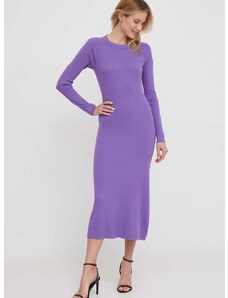Obleka Sisley vijolična barva