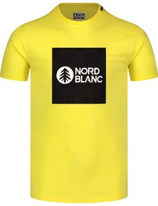 Nordblanc Rumena moška bombažna majica SQUARED
