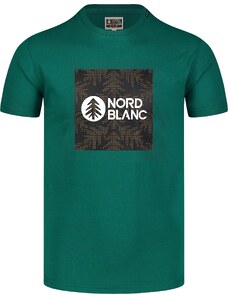 Nordblanc Zelena moška bombažna majica SQUARED