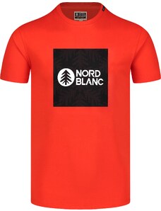 Nordblanc Oranžna moška bombažna majica SQUARED