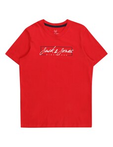 Jack & Jones Junior Majica 'ZURI' rdeča / črna / bela