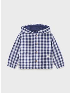 Bombažna jakna za dojenčka Mayoral mornarsko modra barva