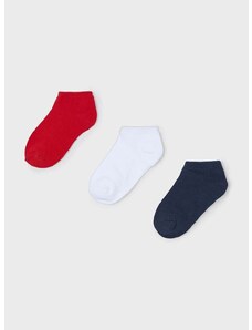 Otroške nogavice Mayoral 3-pack rdeča barva