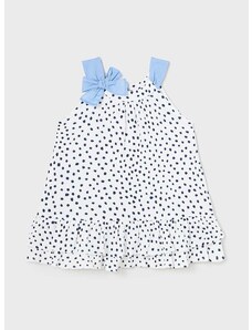 Obleka za dojenčka Mayoral bela barva