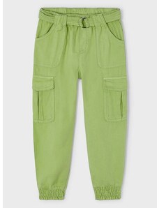 Otroške hlače Mayoral zelena barva
