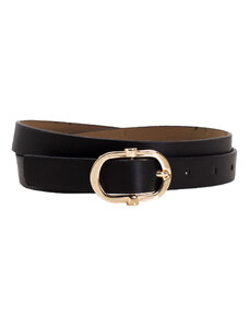 Fashionhunters Black eco-friendly leather belt OCH BELLA