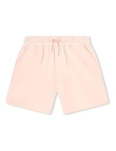 Otroške bombažne kratke hlače Kenzo Kids roza barva