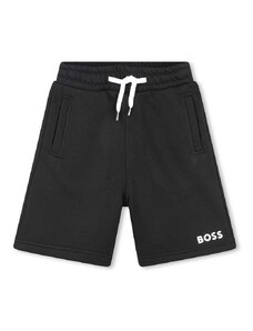 Otroške kratke hlače BOSS črna barva