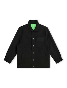Otroška dvostranska jakna Marc Jacobs črna barva