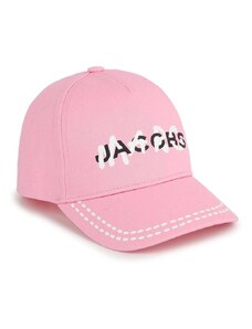 Otroška bombažna bejzbolska kapa Marc Jacobs roza barva