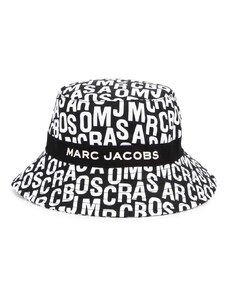 Otroški bombažni klobuk Marc Jacobs črna barva