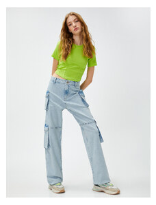 Koton High Waist Cargo Jeans - Bianca Jeans