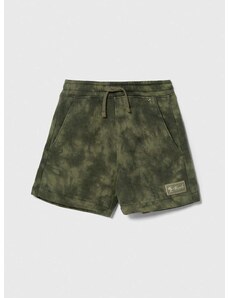 Otroške kratke hlače Abercrombie & Fitch zelena barva