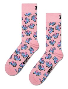 Nogavice Happy Socks Inflatable Elephant roza barva