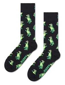 Nogavice Happy Socks Inflatable Dino črna barva