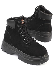 Capone Outfitters Women's Round Toe Boots With Trash Sole and Lace-Up.
