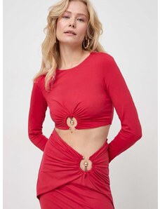 Majica Bardot ženska, rdeča barva