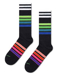Nogavice Happy Socks Street Stripe Sneaker črna barva