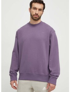 Bombažen pulover adidas Originals moška, vijolična barva