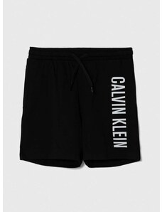 Otroške kratke hlače za na plažo Calvin Klein Jeans črna barva