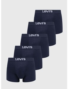 Boksarice Levi's 5-pack moški, mornarsko modra barva