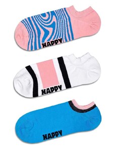 Nogavice Happy Socks Dizzy No Show Socks 3-pack