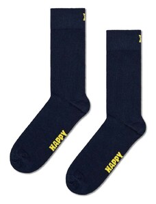 Nogavice Happy Socks Solid Sock mornarsko modra barva