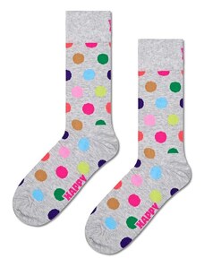 Nogavice Happy Socks Big Dot Sock siva barva