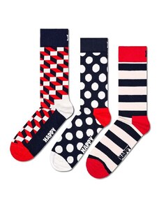 Nogavice Happy Socks Classic Filled Optic Socks 3-pack