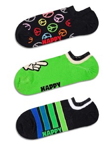 Nogavice Happy Socks Peace No Show Socks 3-pack