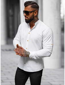 Elegantna moška srajca bela OZONEE O/V90