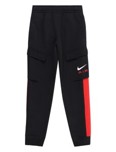 Nike Sportswear Hlače 'AIR' rdeča / črna / bela