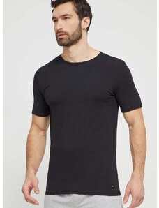 Kratka majica Tommy Hilfiger 3-pack moški, črna barva