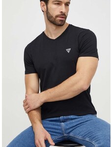 Kratka majica Guess 2-pack moški, črna barva