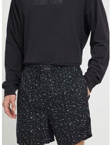 Pižama kratke hlače Calvin Klein Underwear moški, črna barva
