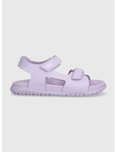 Otroški sandali Geox SANDAL FUSBETTO vijolična barva