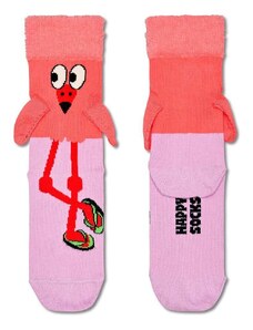 Otroške nogavice Happy Socks Kids Flamingo Sock roza barva