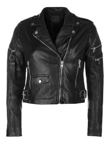 NNM Ženska jakna (usnjena motoristična jakna) G2WRija SF - asimetrična - 2101-0199