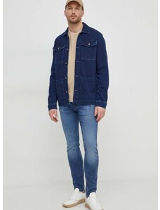 Jeans jakna Pepe Jeans moška, mornarsko modra barva