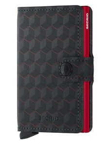 Usnjena denarnica Secrid Optical Black-Red črna barva
