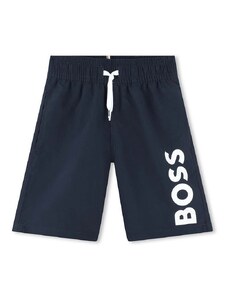 Otroške kopalne kratke hlače BOSS mornarsko modra barva