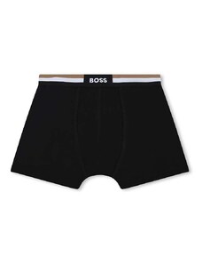 Otroške boksarice BOSS 2-pack črna barva
