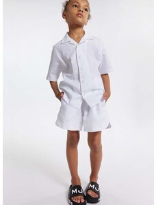Otroška bombažna srajca Marc Jacobs bela barva