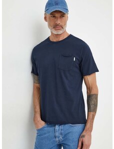 Bombažna kratka majica Pepe Jeans Single Carrinson moška, mornarsko modra barva