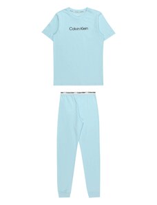 Calvin Klein Underwear Pižama svetlo modra / črna / bela