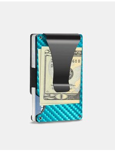 Tošn Kovinska denarnica Delgada modra